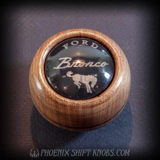 Ford Bronco shift knob wood